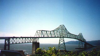 a view of the Astoria bridge from the hill above Stephanie's house